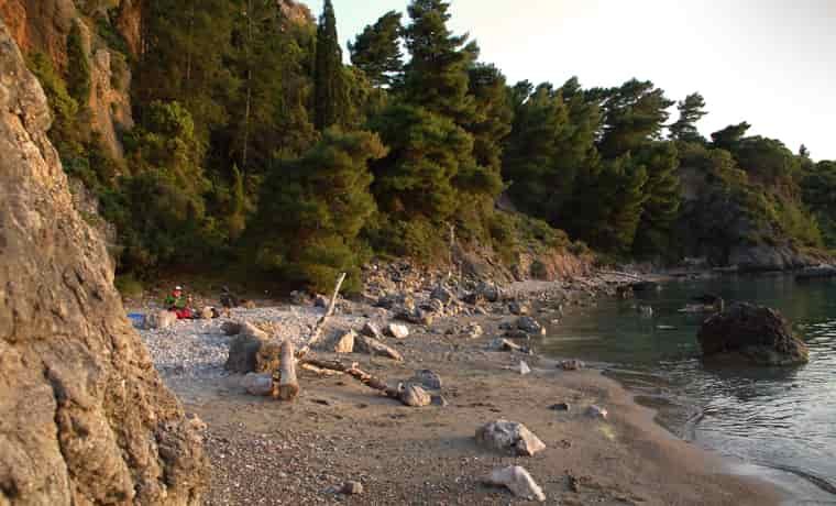 wild camping in greece