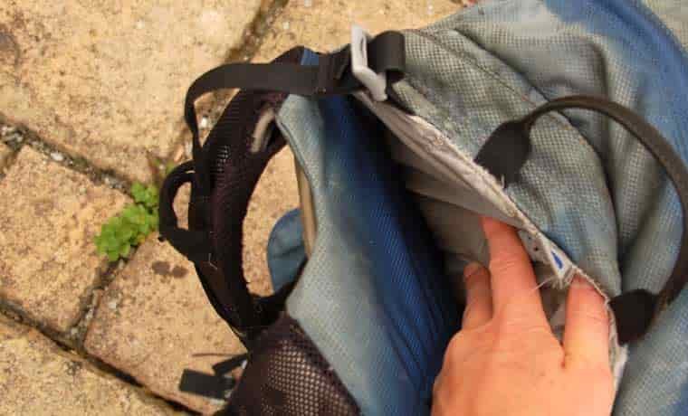 Water bladder compartment