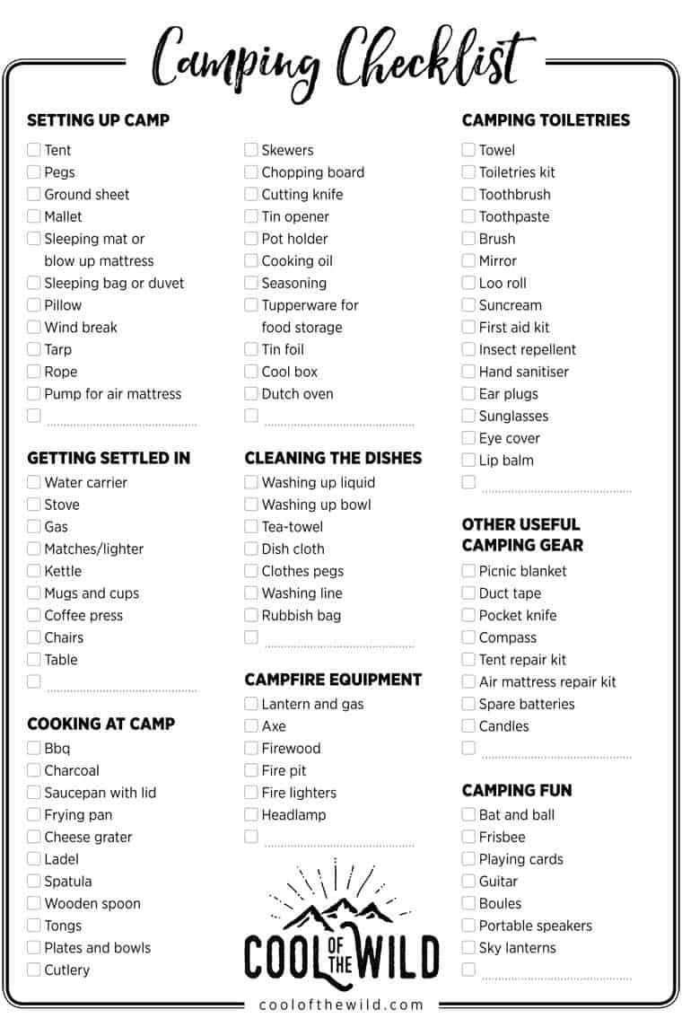 camping-checklist