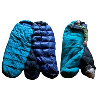 Sleeping bag attachment for dogs