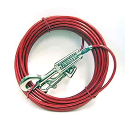 Tie out dog leash