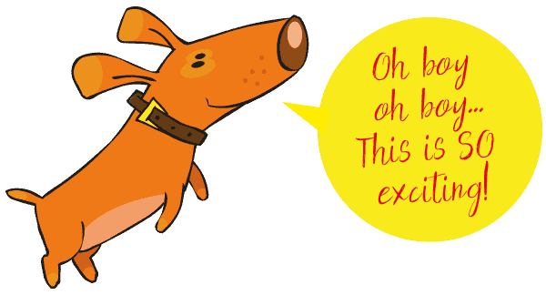 Excited dog