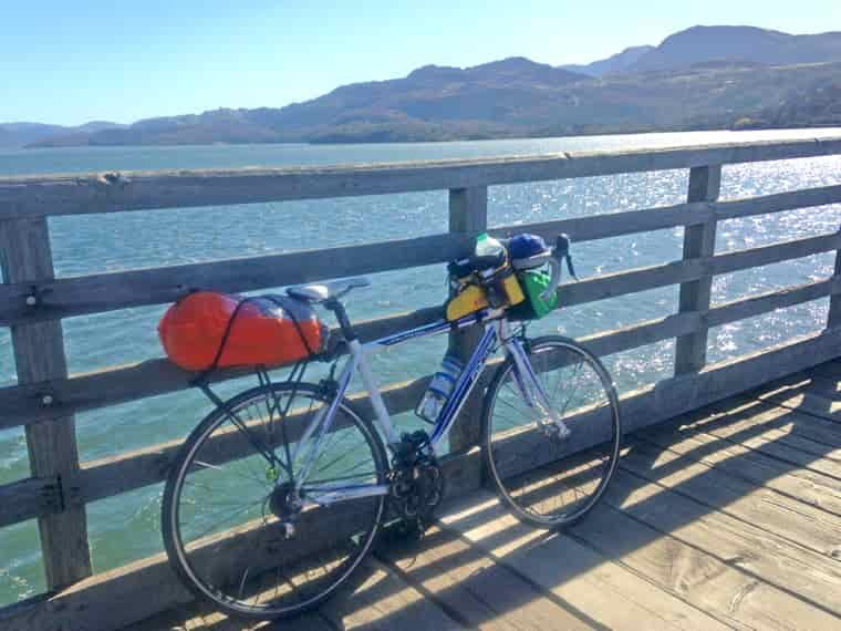 Bike on a bridge