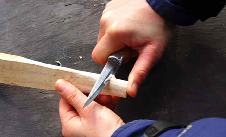 Whittling pull cut