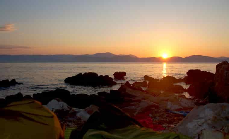 Sunrise over the sea