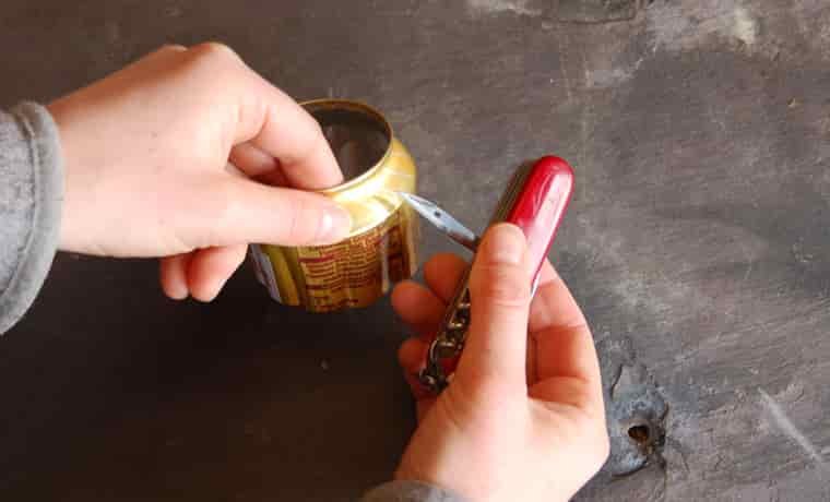 Making a hole in the side of