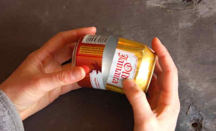 Putting together a soda can stove