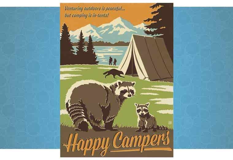 Camping poster