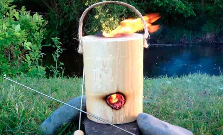 One Log Fire
