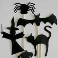 Halloween shadow puppets