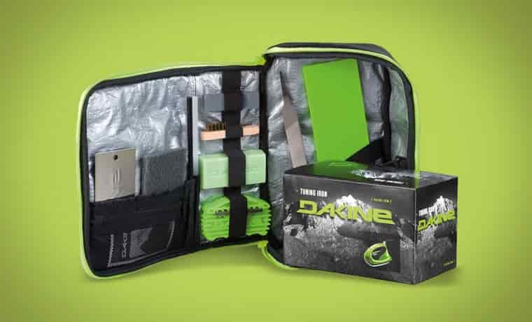Dakine ski tuning kit in a case
