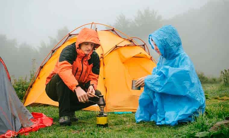 How to camp in the rain