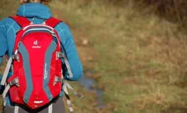 Hiking with Deuter bag