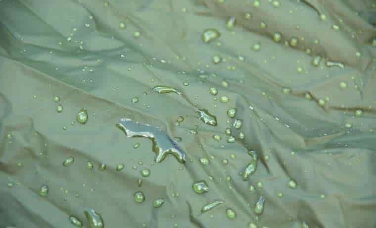 Water on bivvy bag