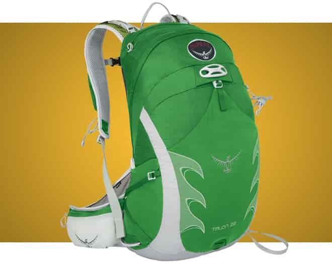 Green Osprey Talon 22 hiking daypack