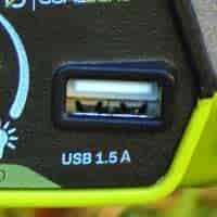 USB port on lantern
