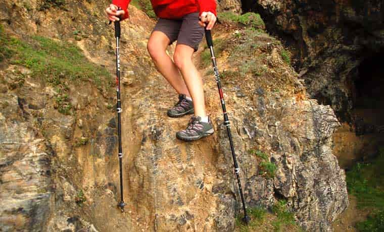 Downhill pole use