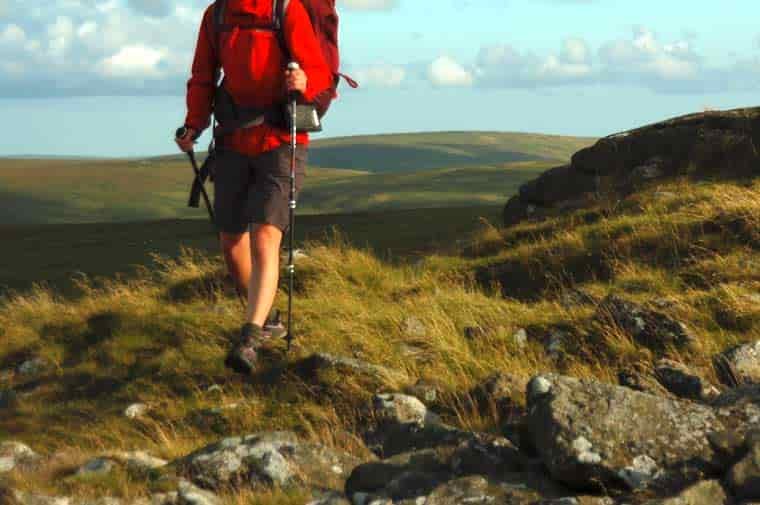 Freestyle hiking with poles