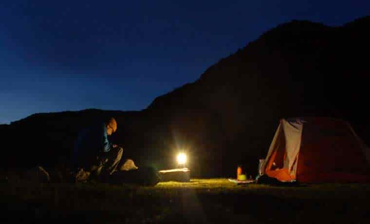 Night camping