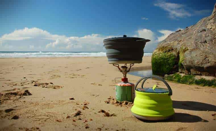 Pots on stove