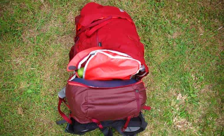 Sleeping bag compartment