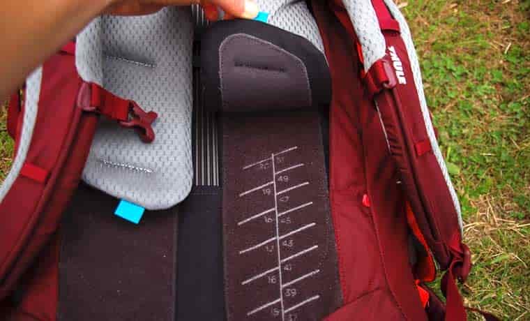 Back panel adjustment