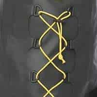 Bungee cords on dry bag