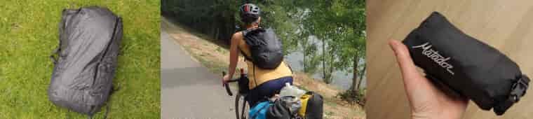 Close ups of Matador waterproof backpack