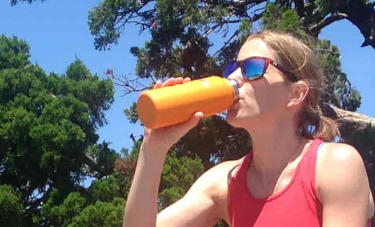 Drinking from bottle