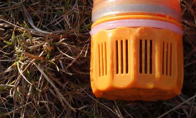 Filter on water bottle