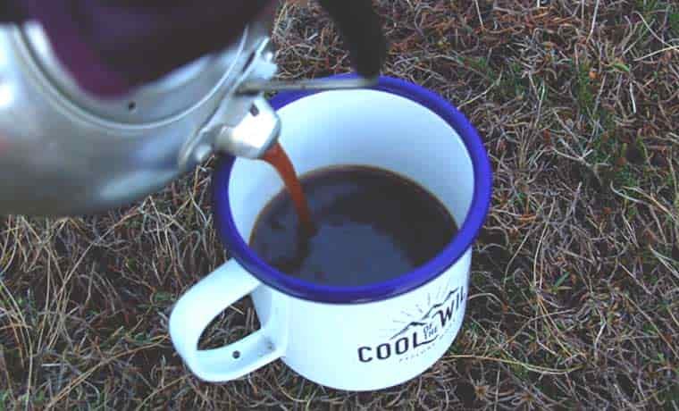 Pouring coffee
