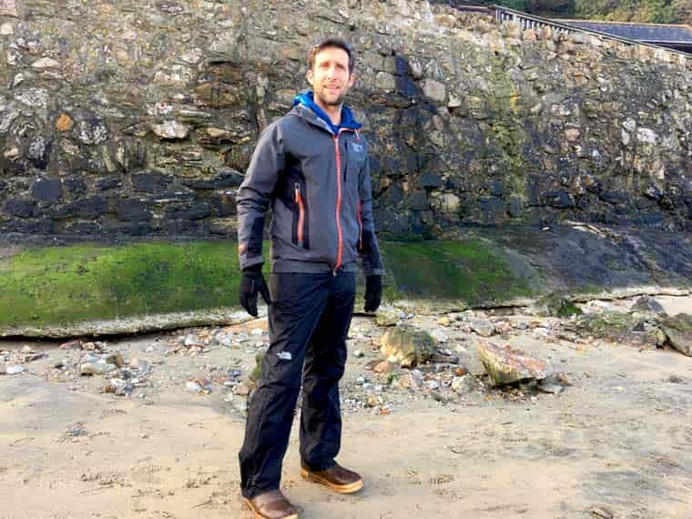Man standing on the beach