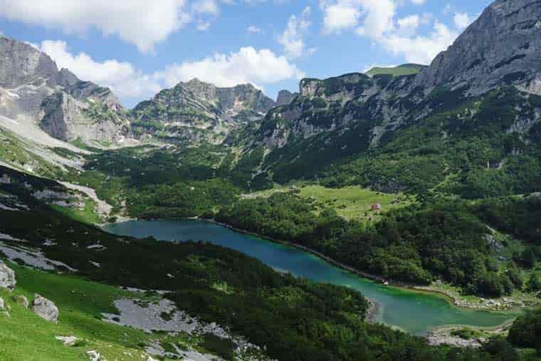 Lake view in mountains