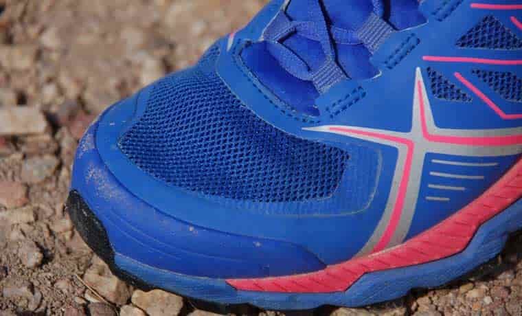 Toe of trainer