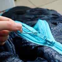 Zip on sleeping bag