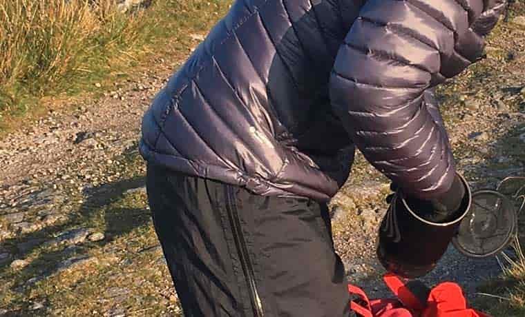 Back of jacket