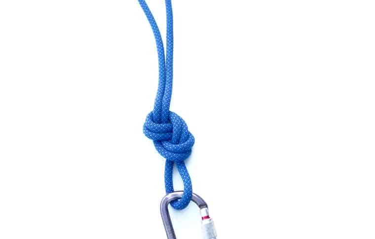 Figure eight tie-in knot