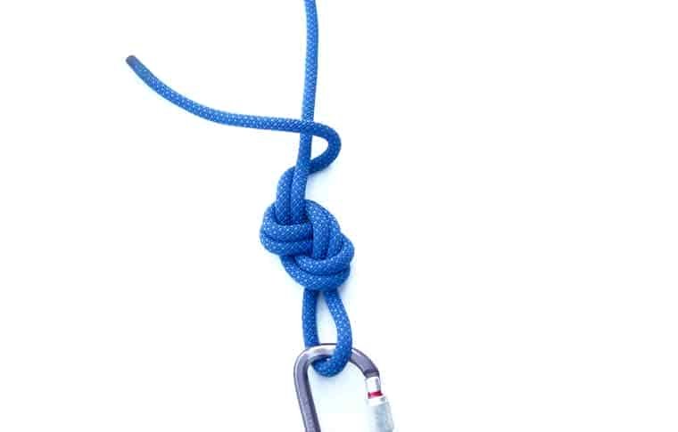 Figure eight tie-in knot