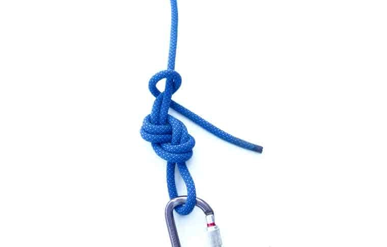 Figure eight tie-in knot