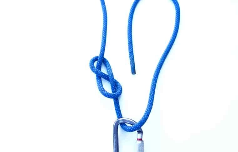 Figure eight tie-in knot