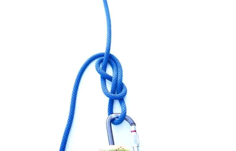 Figure eight tie-in knot