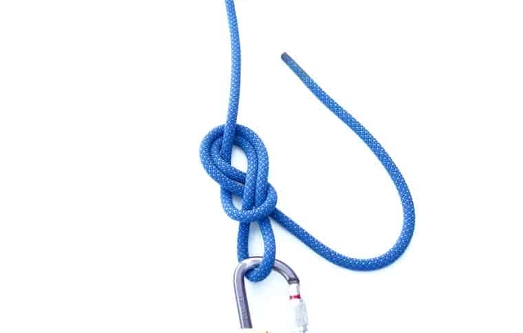 Figure eight tie-in knot