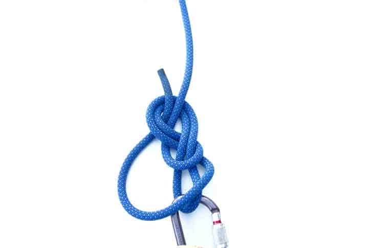 Figure eight tie-in knot