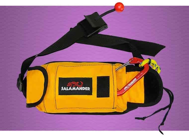 Salamander Retriever Kayak Rescue Throw Rope Bag & Tow Tether