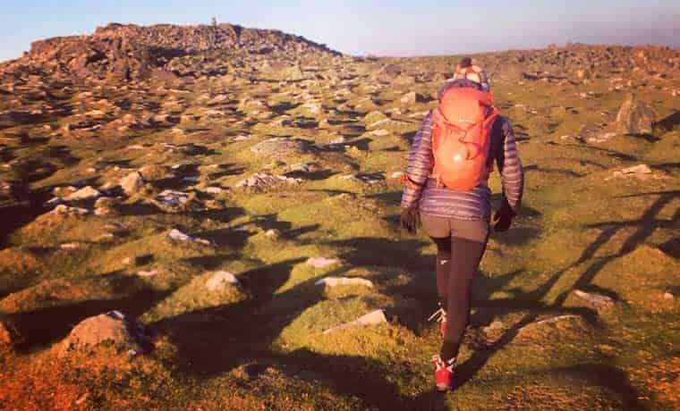 Walking in the hills