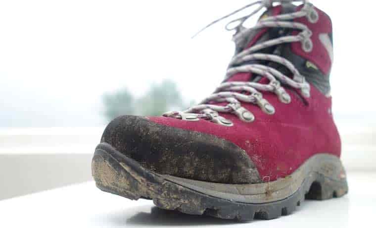 Toe cap of boot