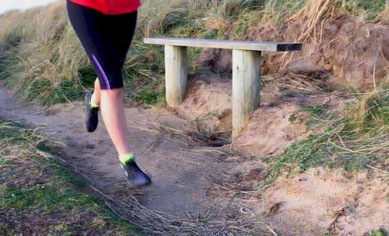 Running on sand dunes