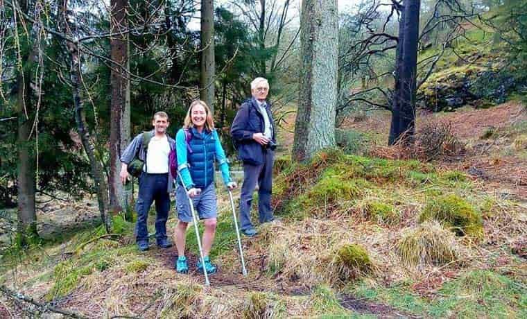 Hiking on crutches