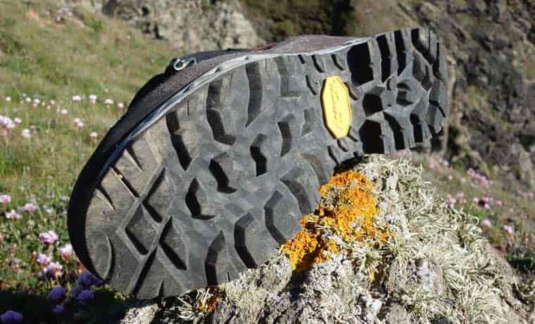 Sole of hiking boot