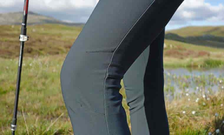 Articulated knee of leggings